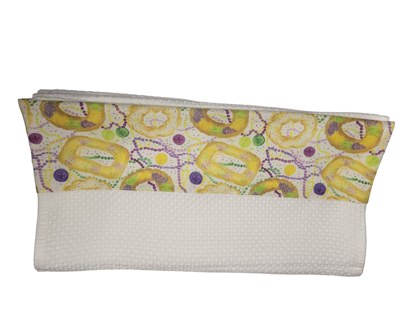 King Cake Mardi Gras Decorative Towels