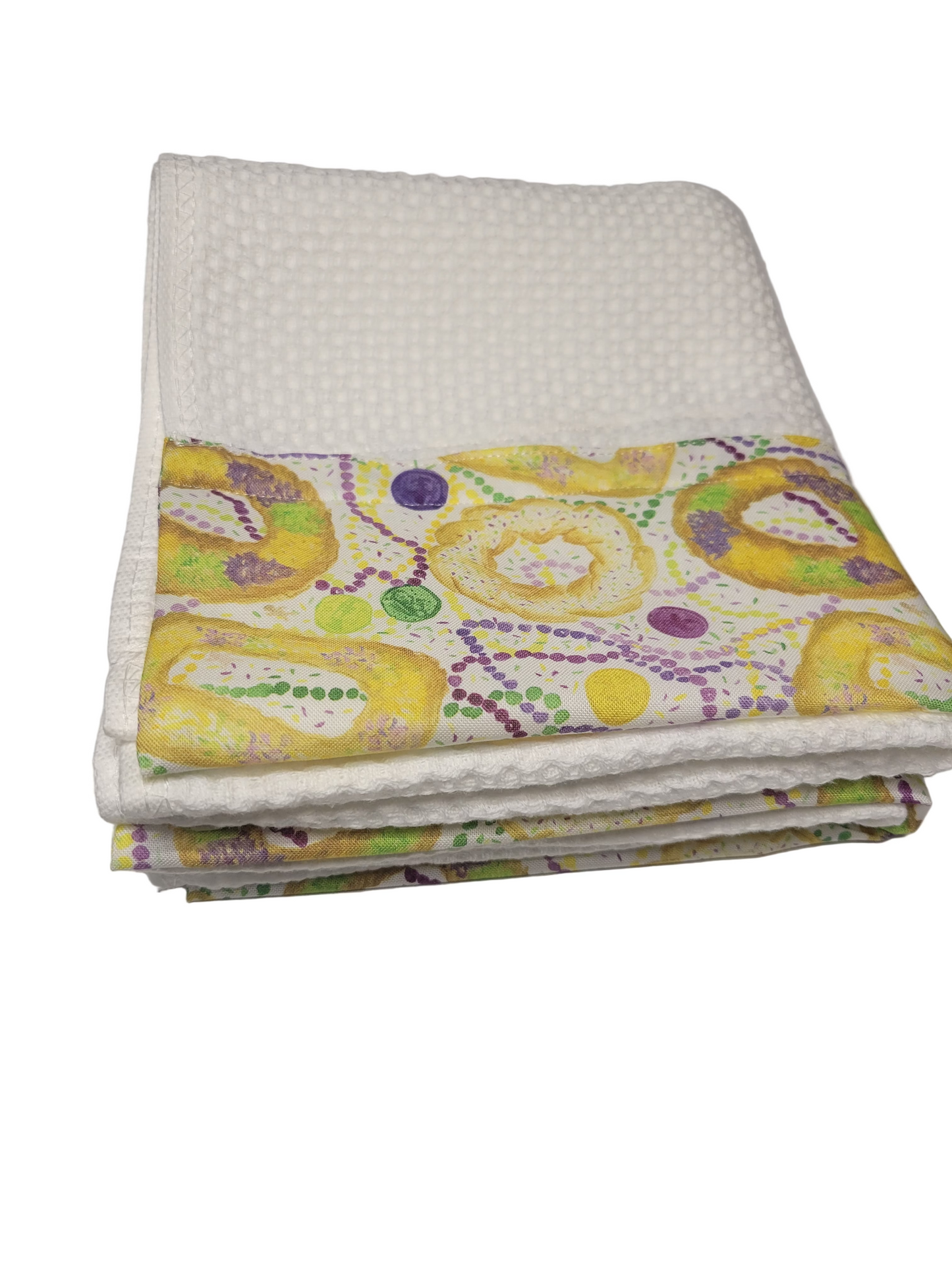 King Cake Mardi Gras Decorative Towels