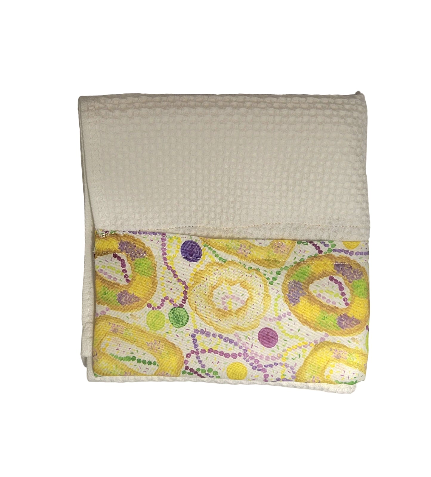 King Cake Mardi Gras Decorative Towels