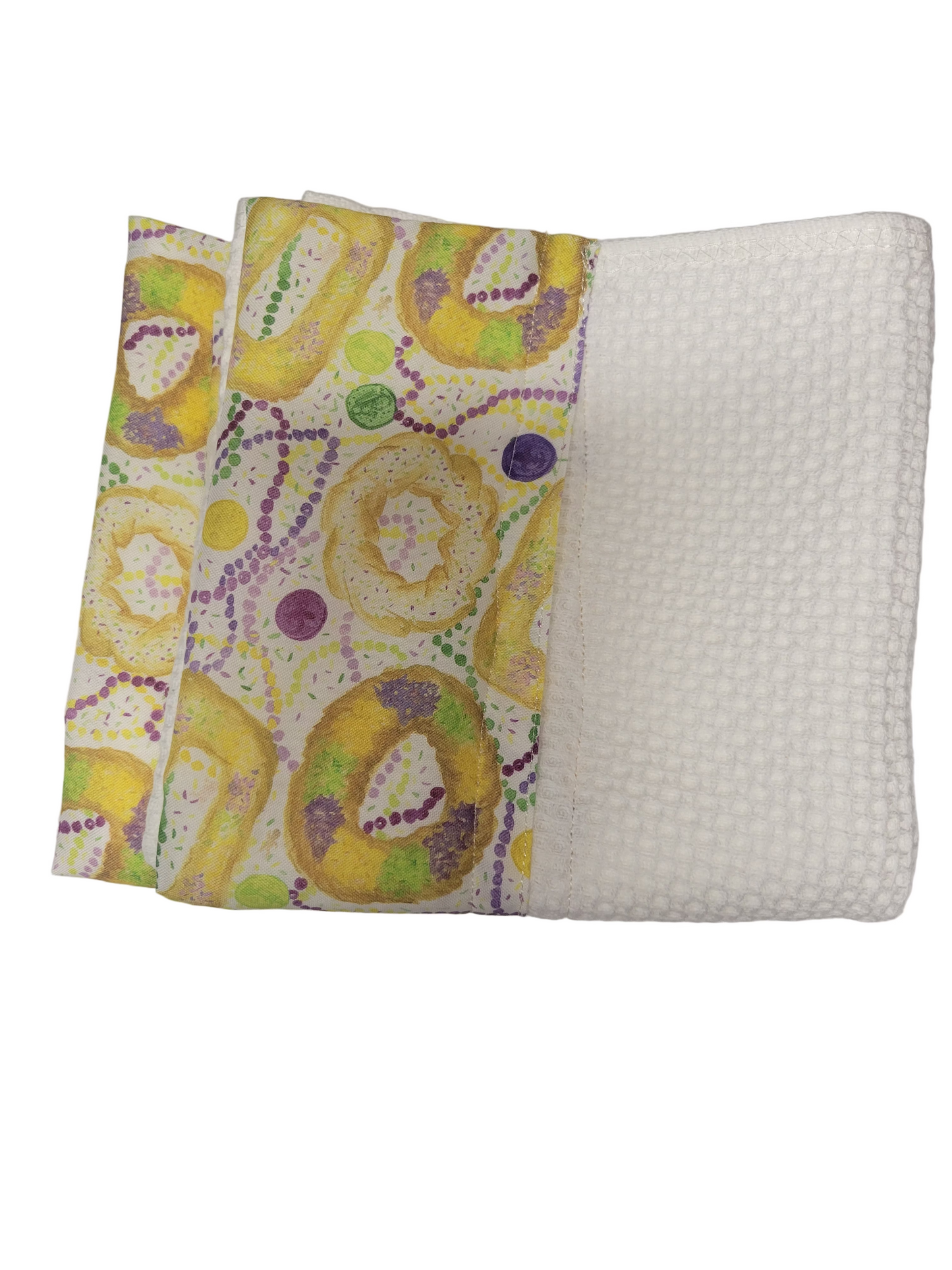 King Cake Mardi Gras Decorative Towels