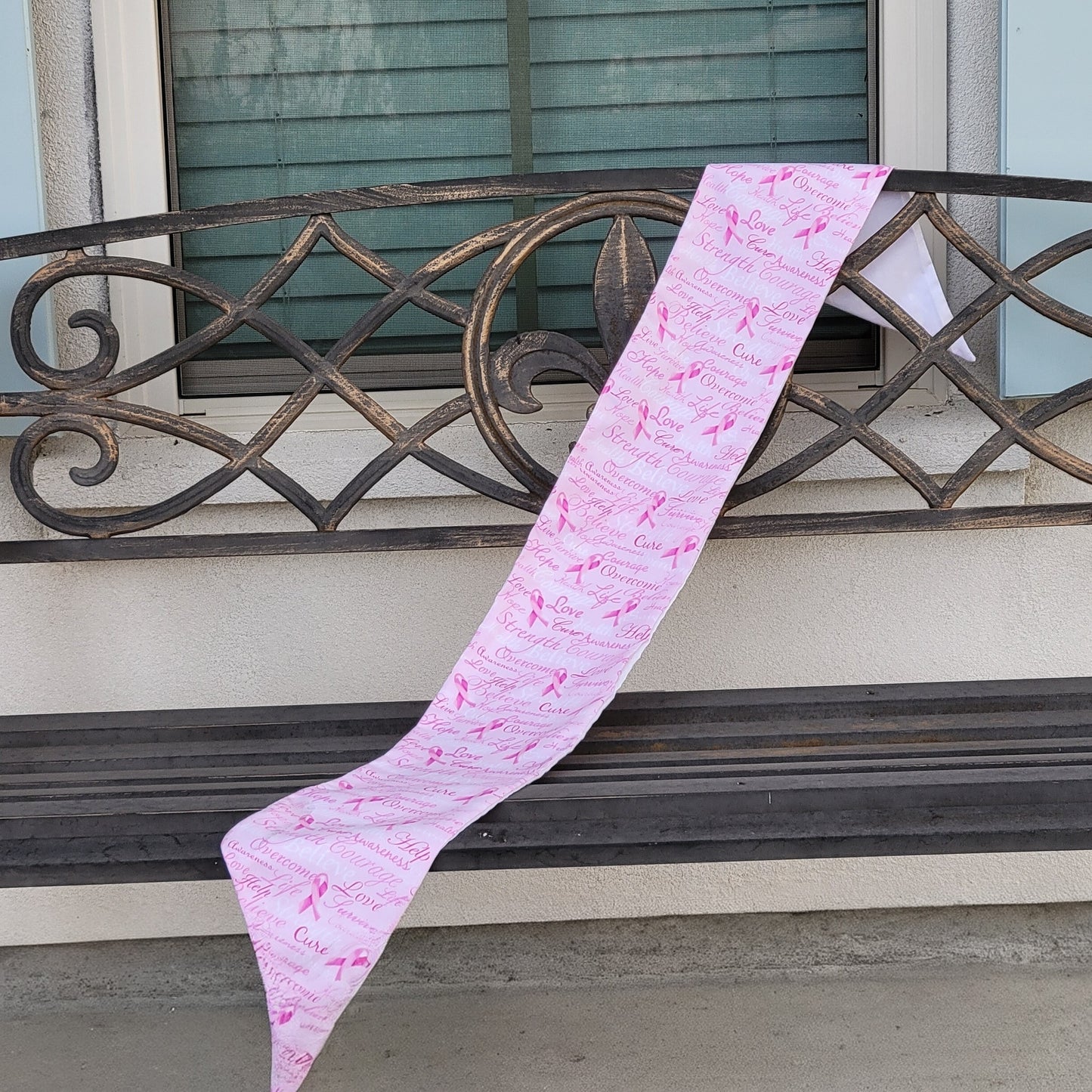 Breast Cancer Awareness Wreath Sash