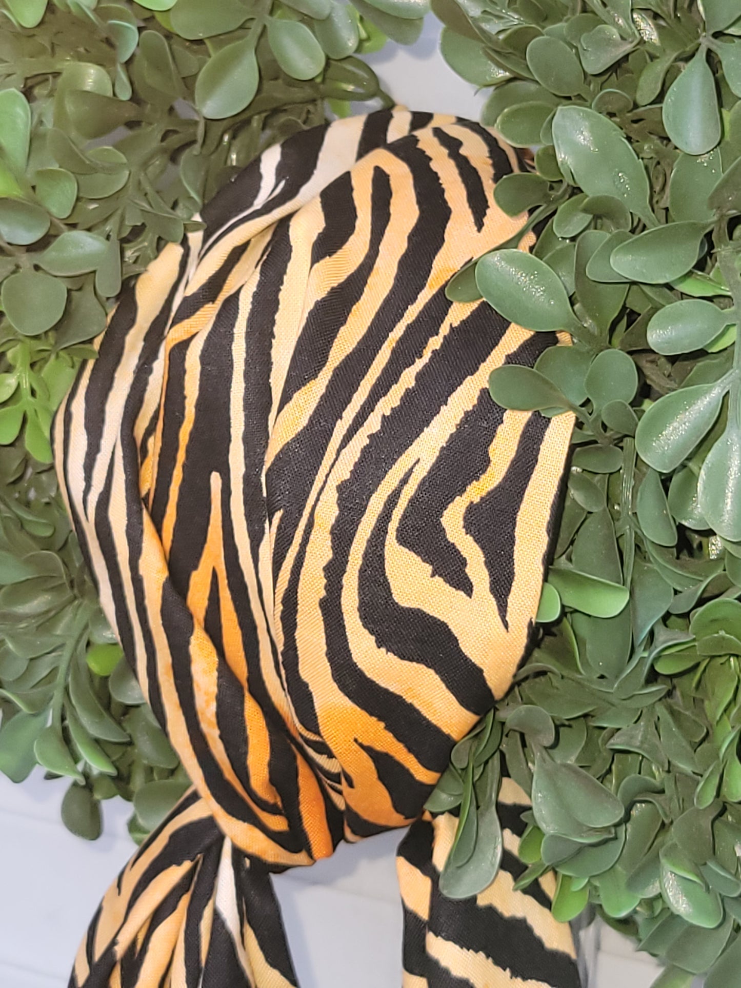 Tiger Wreath Sash with School Colors
