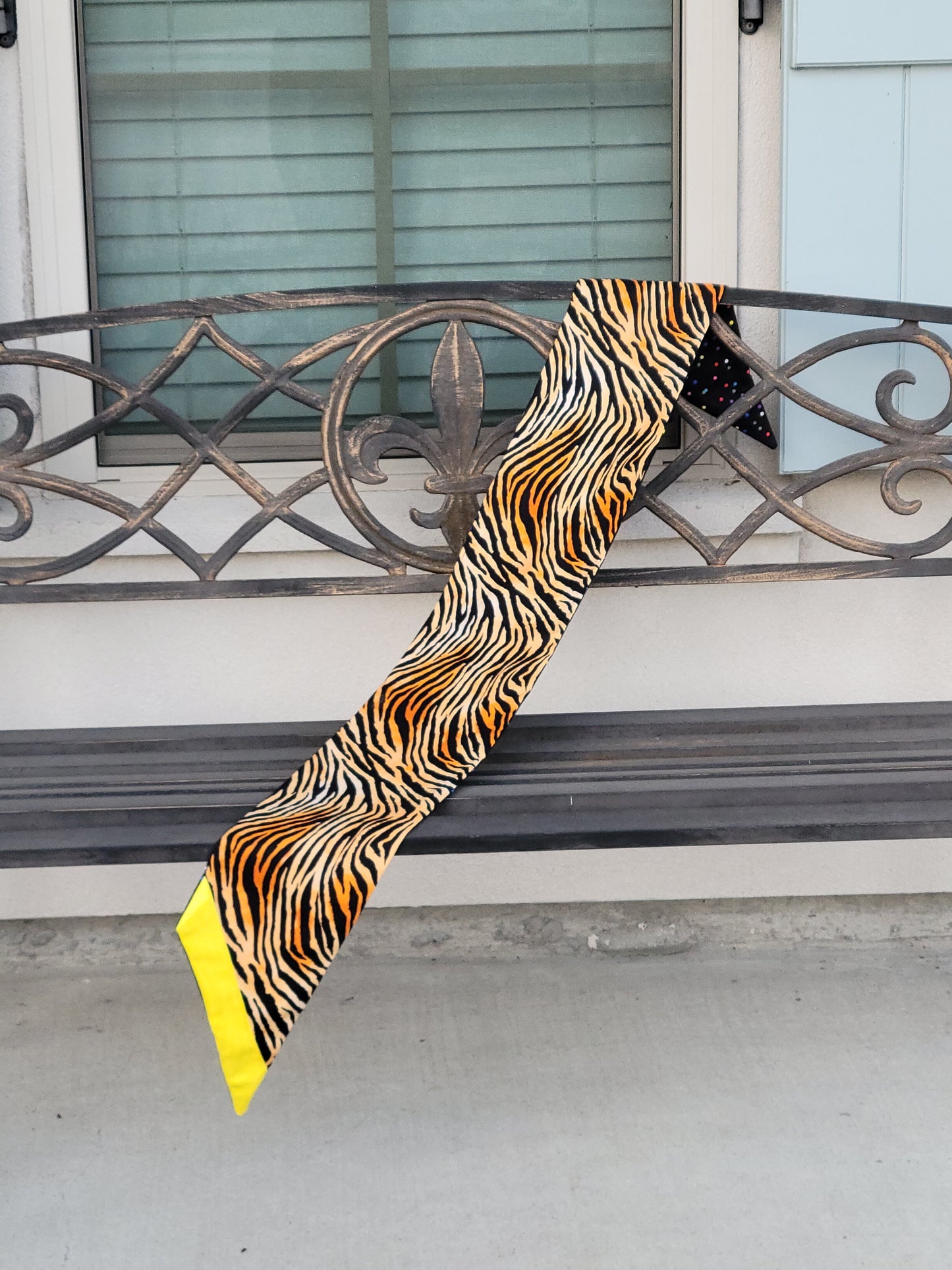 Tiger Wreath Sash with School Colors