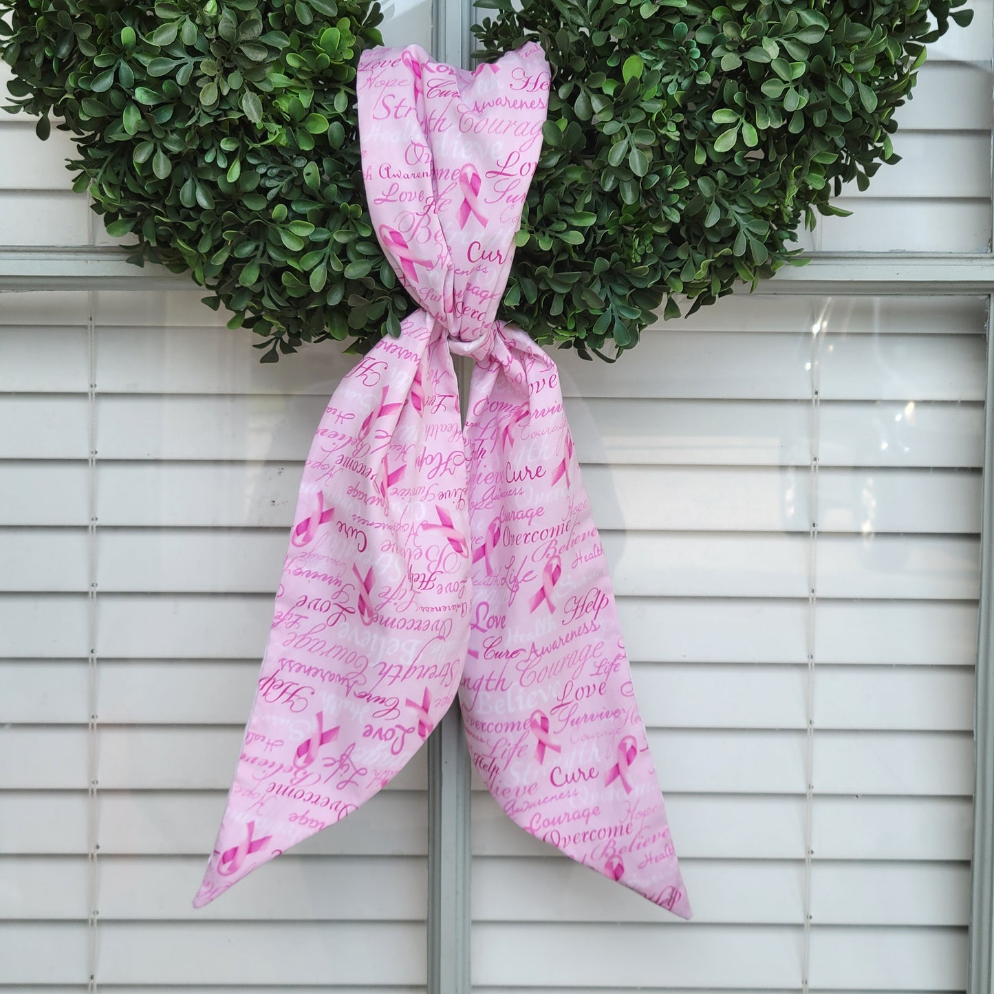 Breast Cancer Awareness Wreath Sash