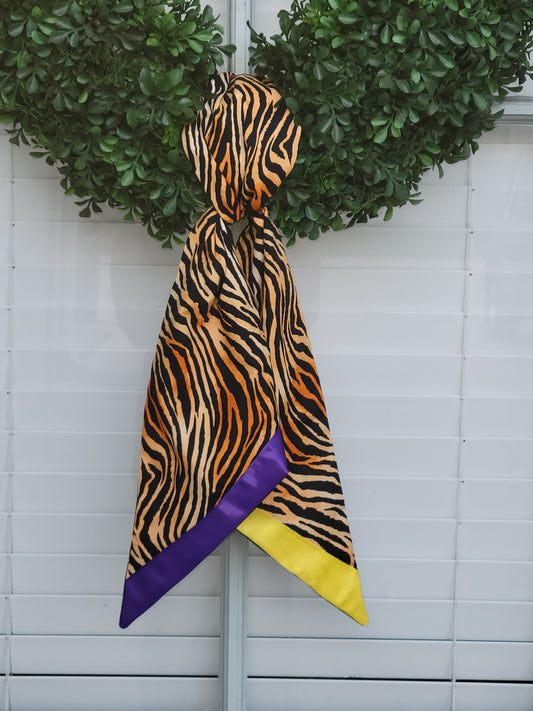 Tiger Wreath Sash with School Colors